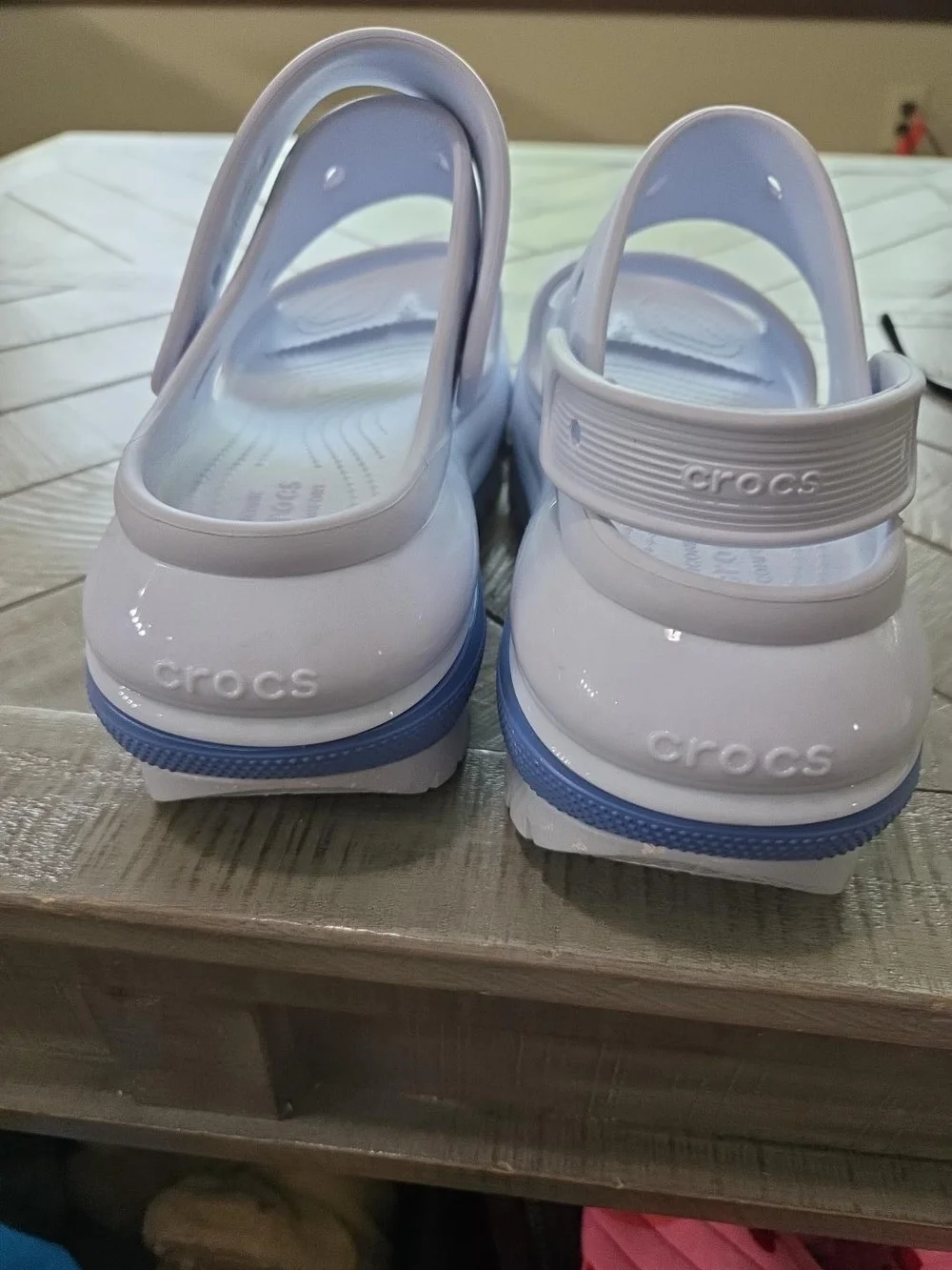 CROCS platform sandals
